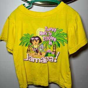 Source Unknown Yellow Kids Tee with Adventure Print